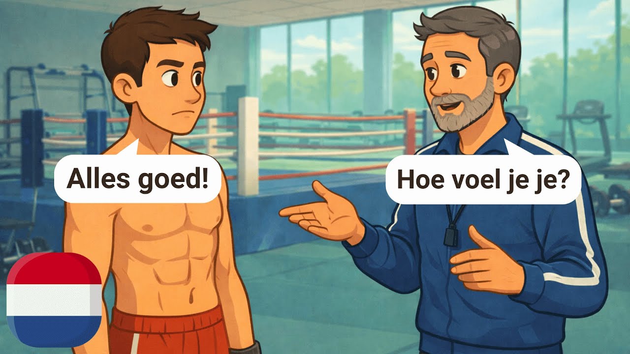 Simple Dutch Conversations for Beginners (With Subtitles) | A1-A2 | Fitness Center Dialogues