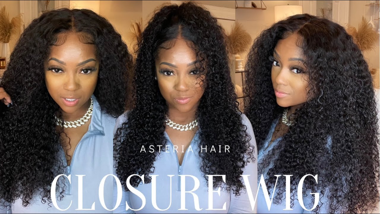 She's THICK! You need this curly 5X5 lace closure wig | beginner friendly install | ft. Asteria Hair