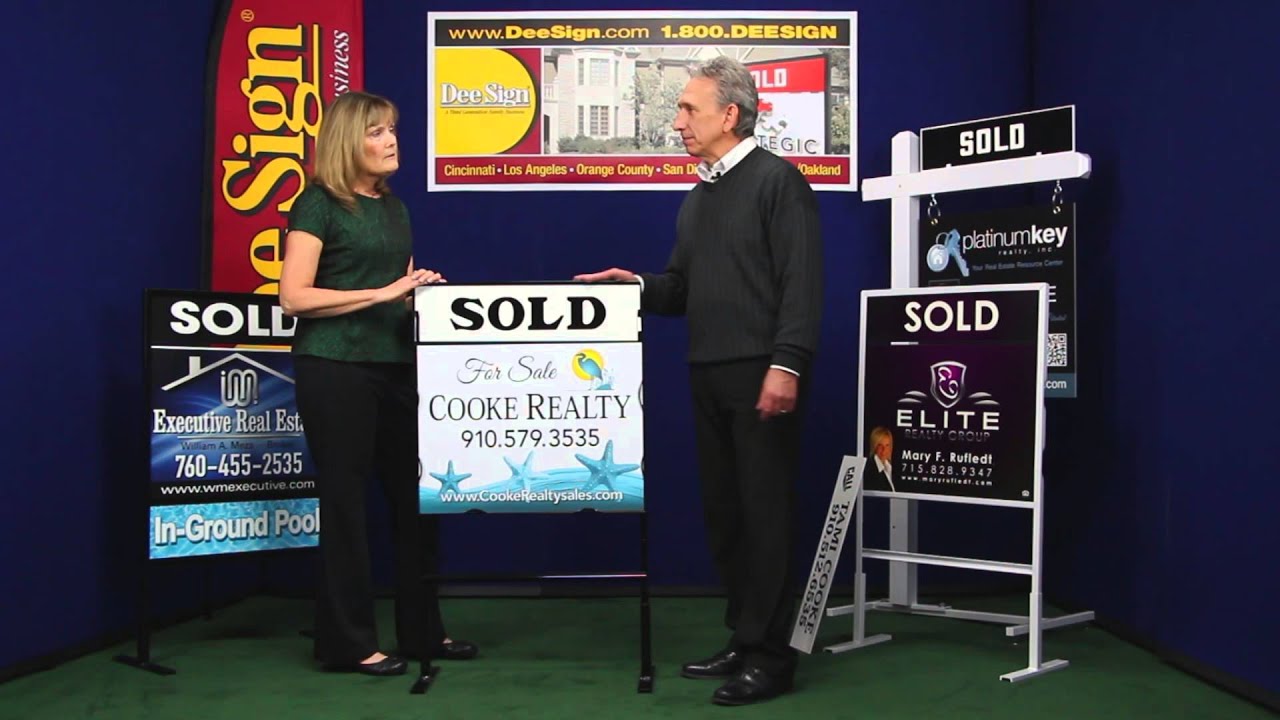 Real Estate Signs &  Frames with Slip-in Panels
