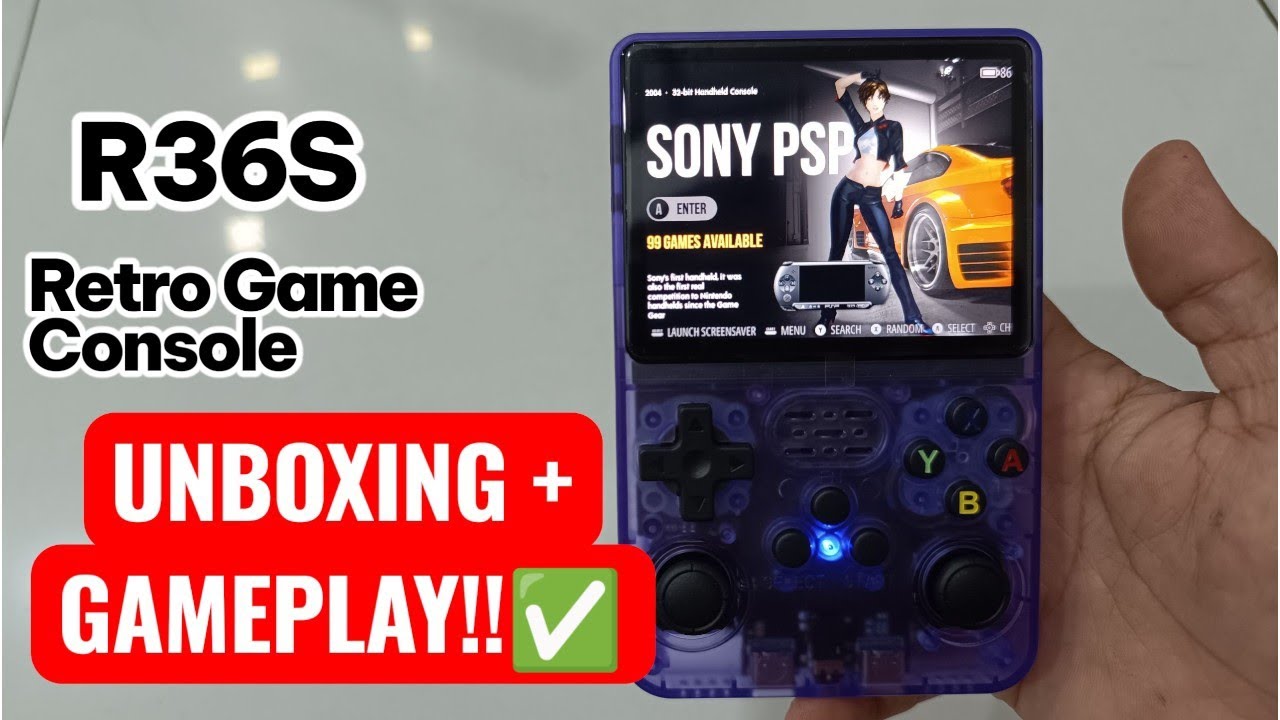 R36S Game Console Gameplay Test & Unboxing |Using ArkOS 2.0 | Full Review + Performance Test