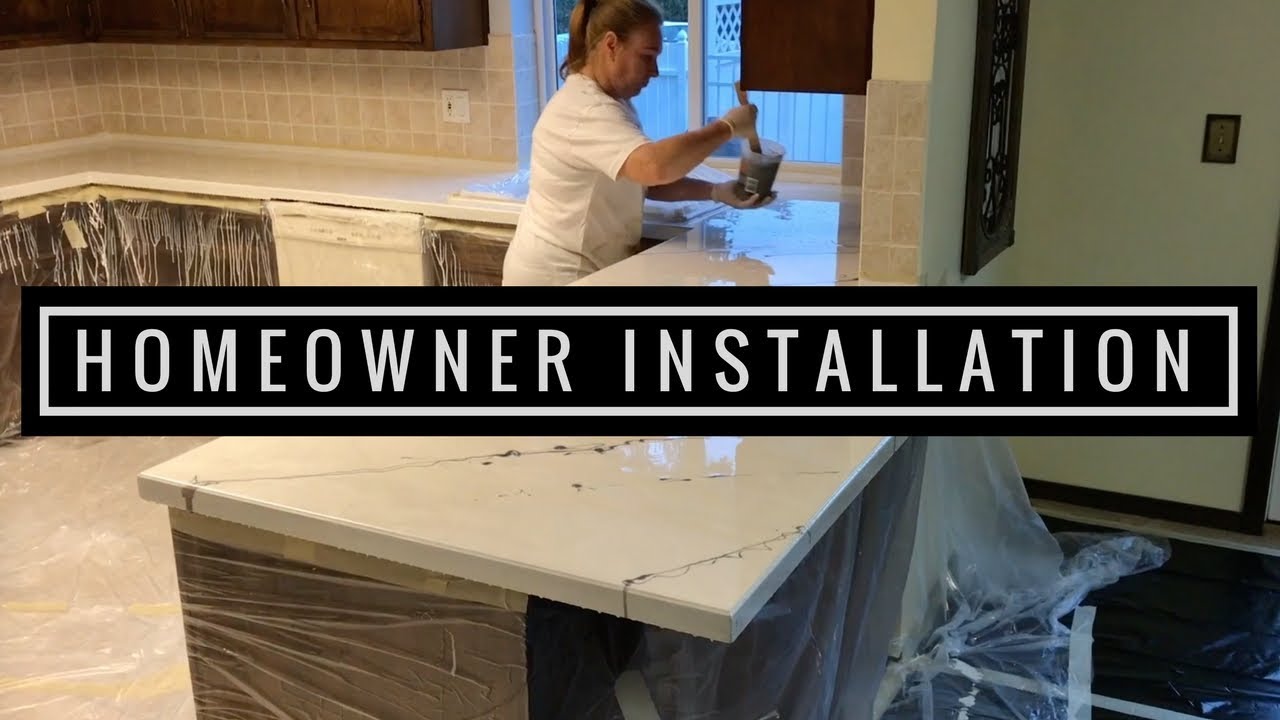 Epoxy Countertop Installed in Kitchen by Homeowner Full Tutorial
