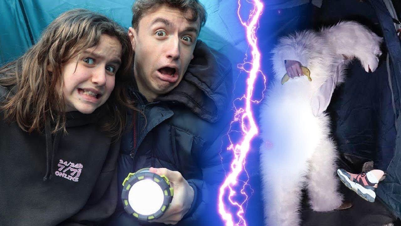UNE NUIT DANS LA TENTE , UN YETI NOUS POURSUIT ! ON RIGOLE TROP !