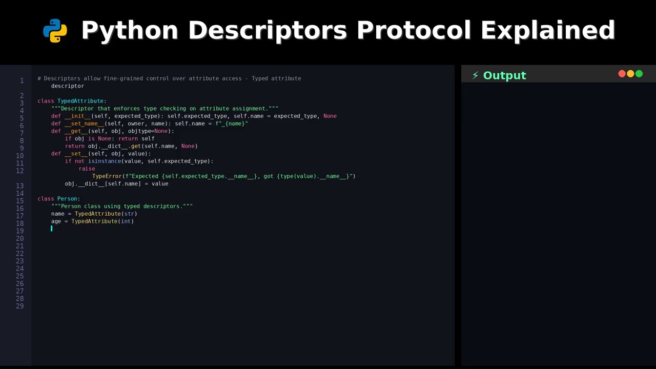 Python Descriptors Protocol Explained #pythonattributeaccesstutorial