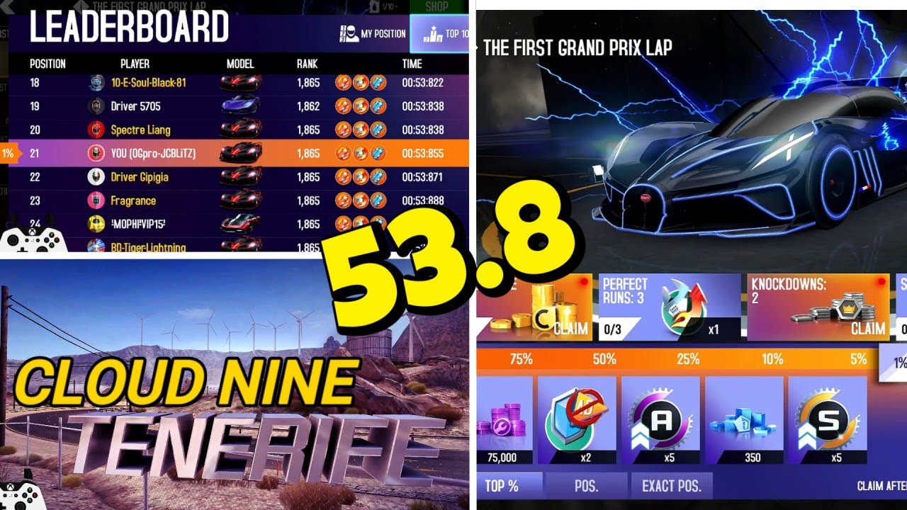 ASPHALT 8 CLOUD NINE THE FIRST GRAND PRIX LAP #2