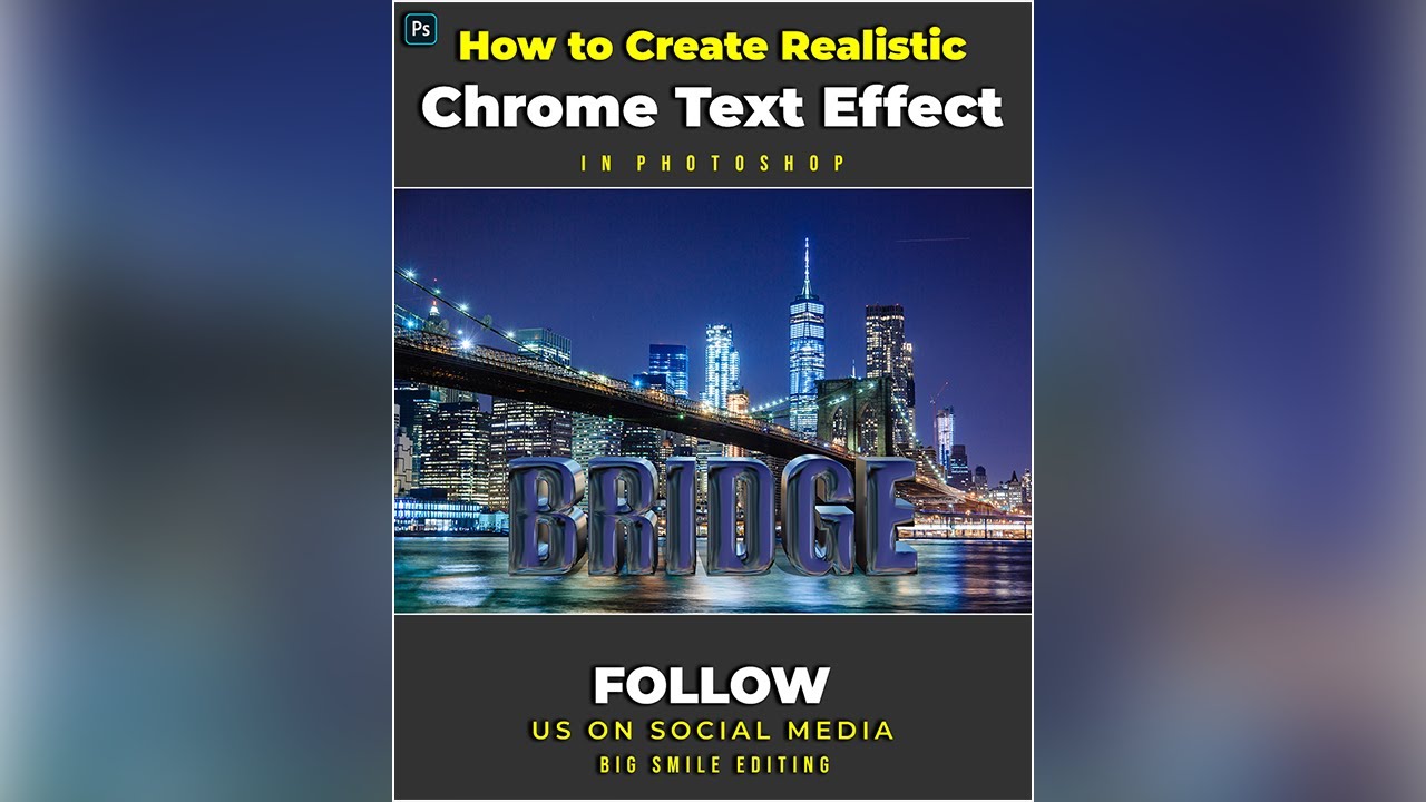 How To Create a Realistic Chrome Text Effect - Photoshop Tutorial