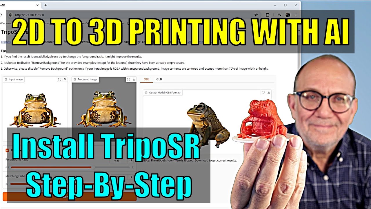 Как установить TripoSR для 2D-3D-печати с использованием ИИ — пошаговое руководство