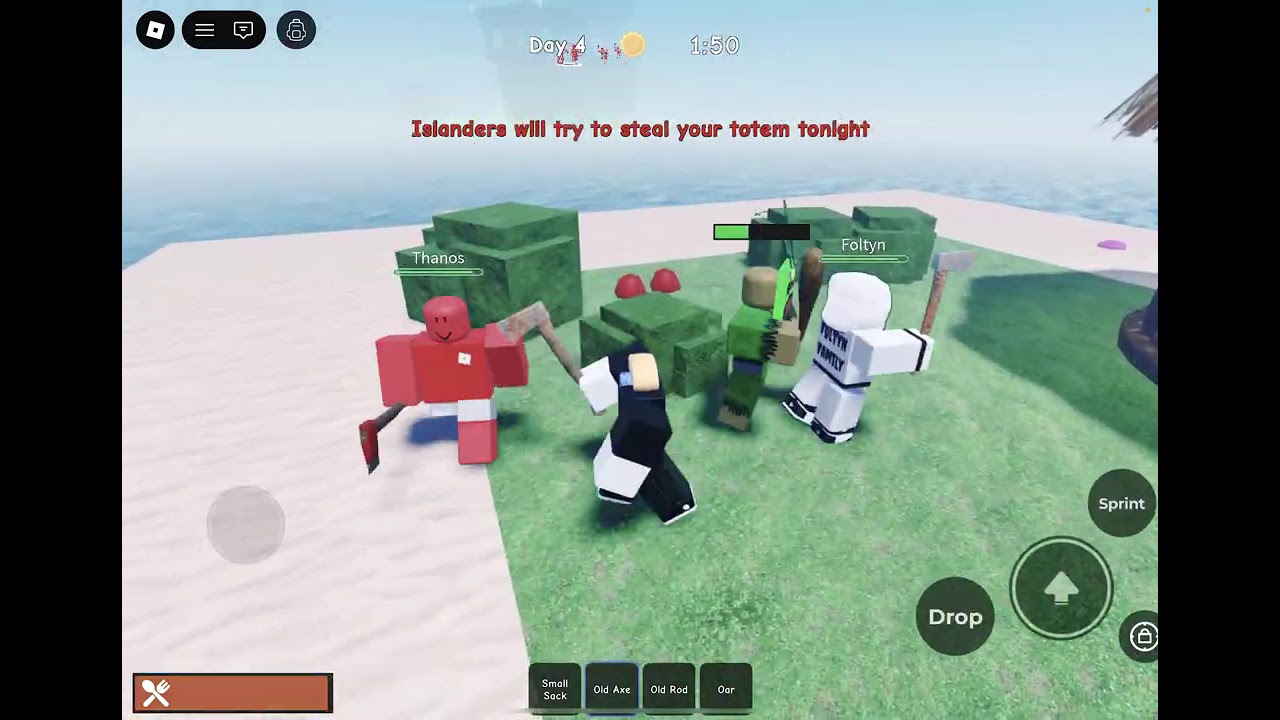 Playing 101 raft survival