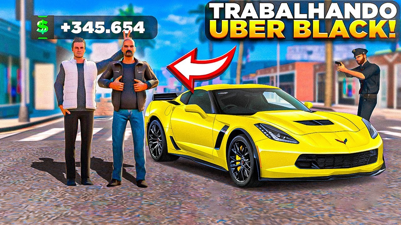 GANHEI DINHEIRO! TRABALHADNO DE UBER BLACK NO ONE STATE RP