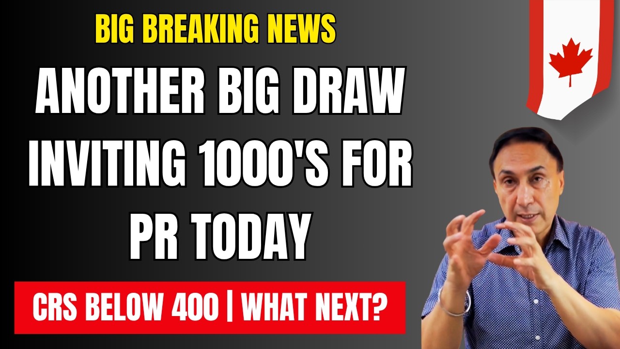 Breaking immigration News: Another Big Draw today inviting many for PR with CRS below 400