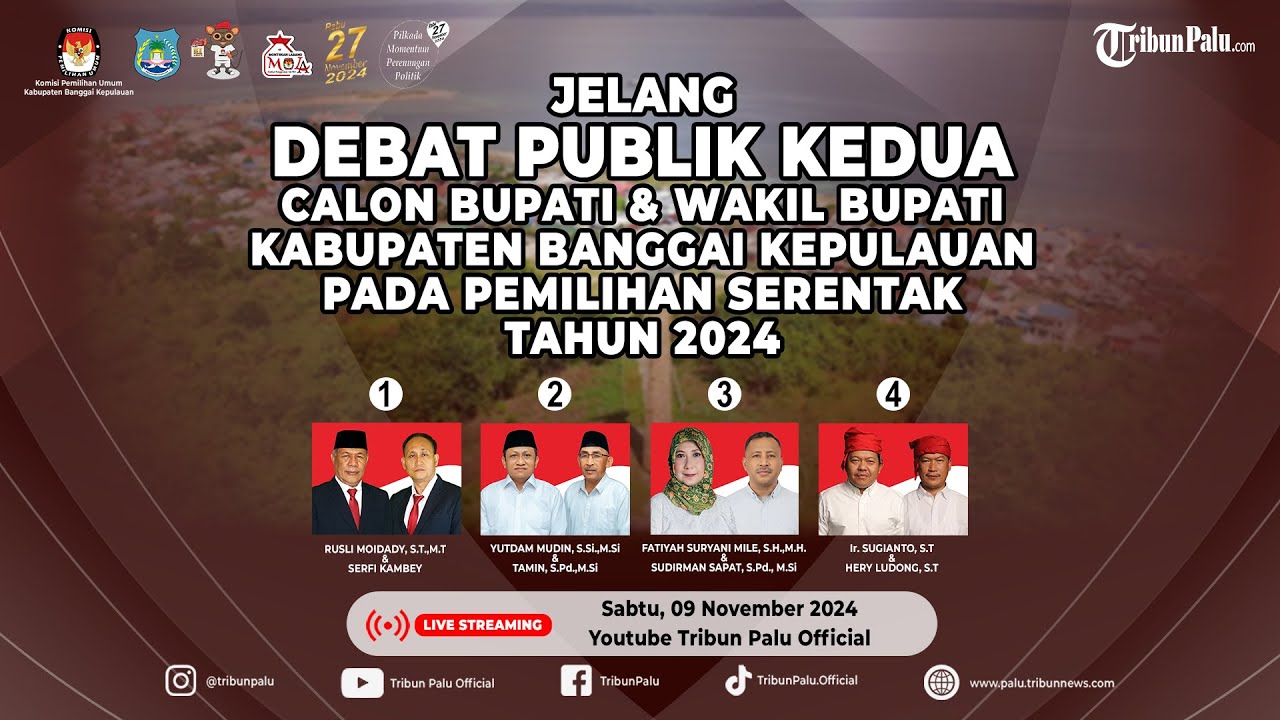 🔴JELANG DEBAT PUBLIK CALON BUPATI & WAKIL BUPATI BANGGAI KEPULAUAN