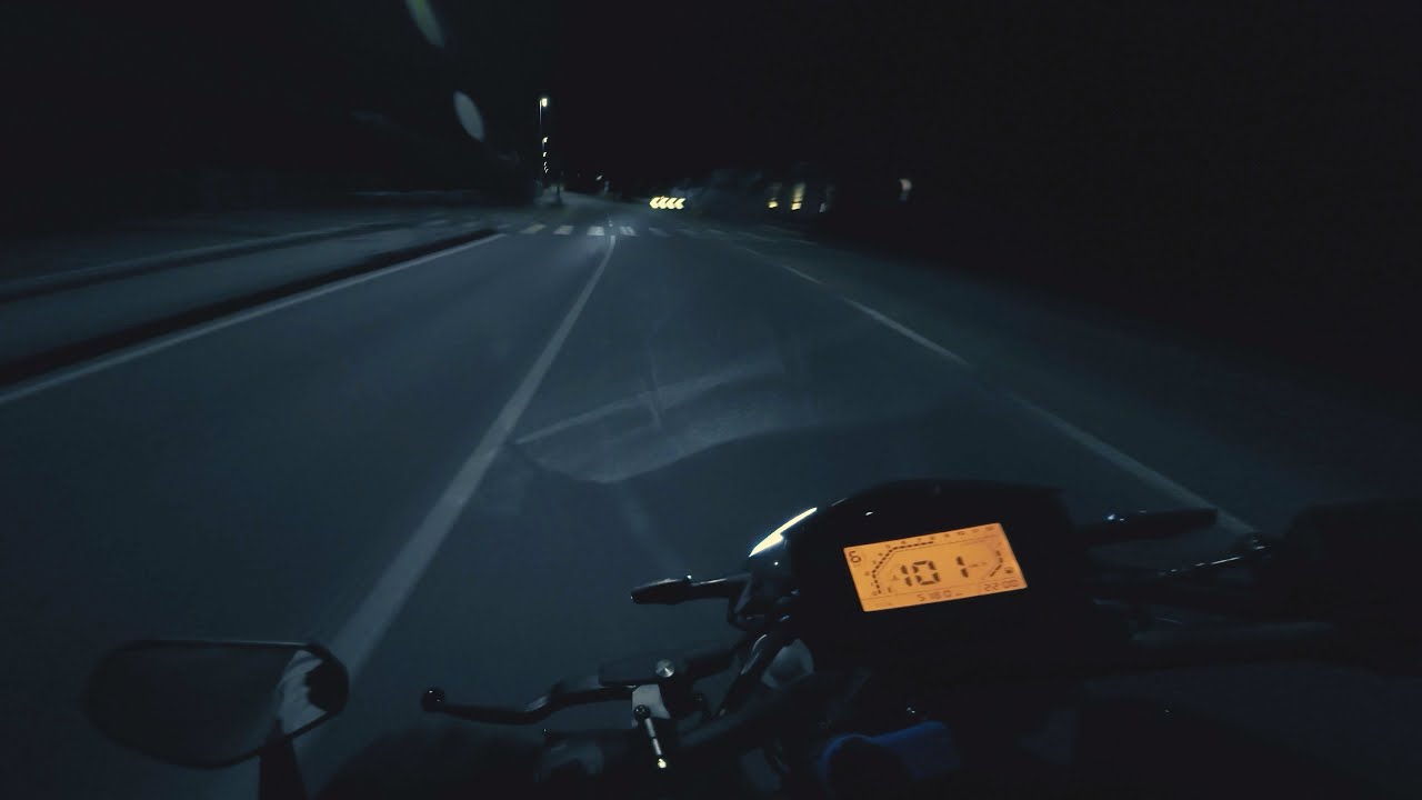 Keeway RKF 125 night ride | Mivv exhaust with db-killer [4K]