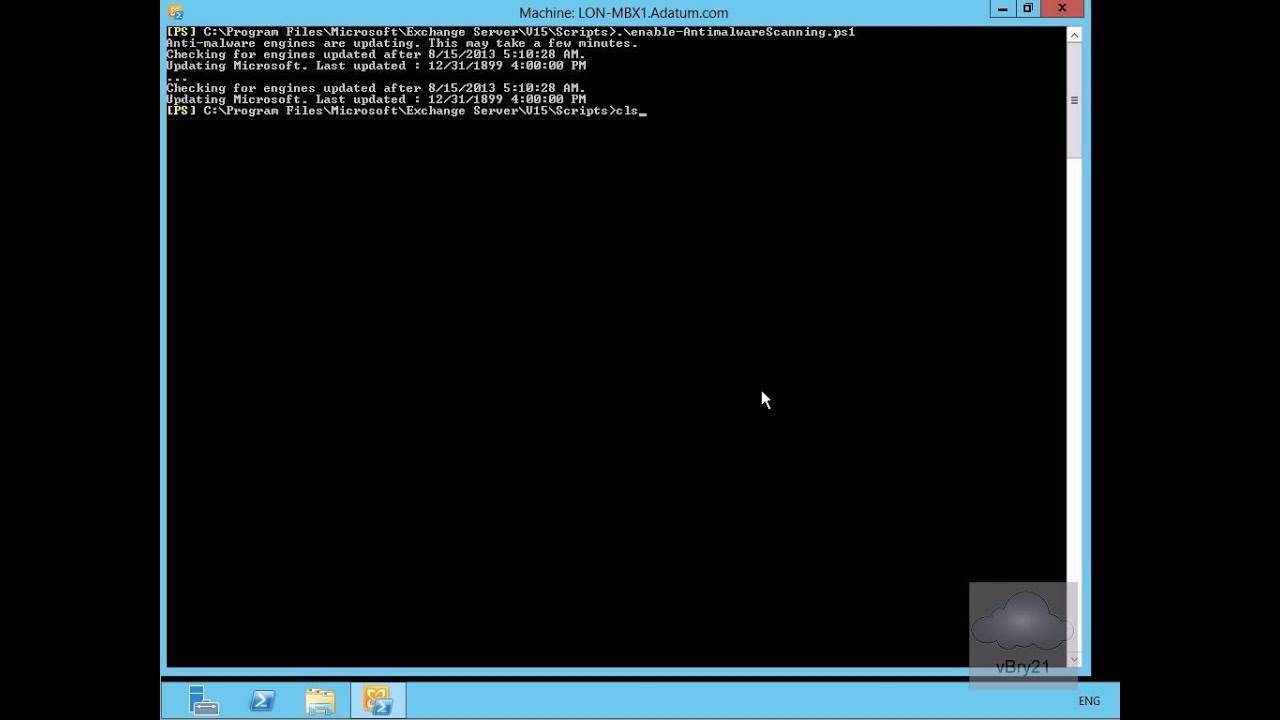 20341B Demo35 Configuring Antimalware For Exchange 2013