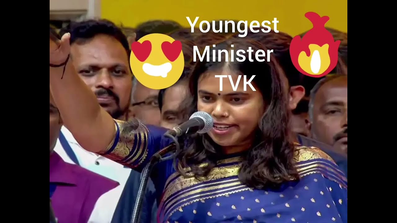 Youngest Minister of Mr. Joseph Vijay's Cabinet -T V K.