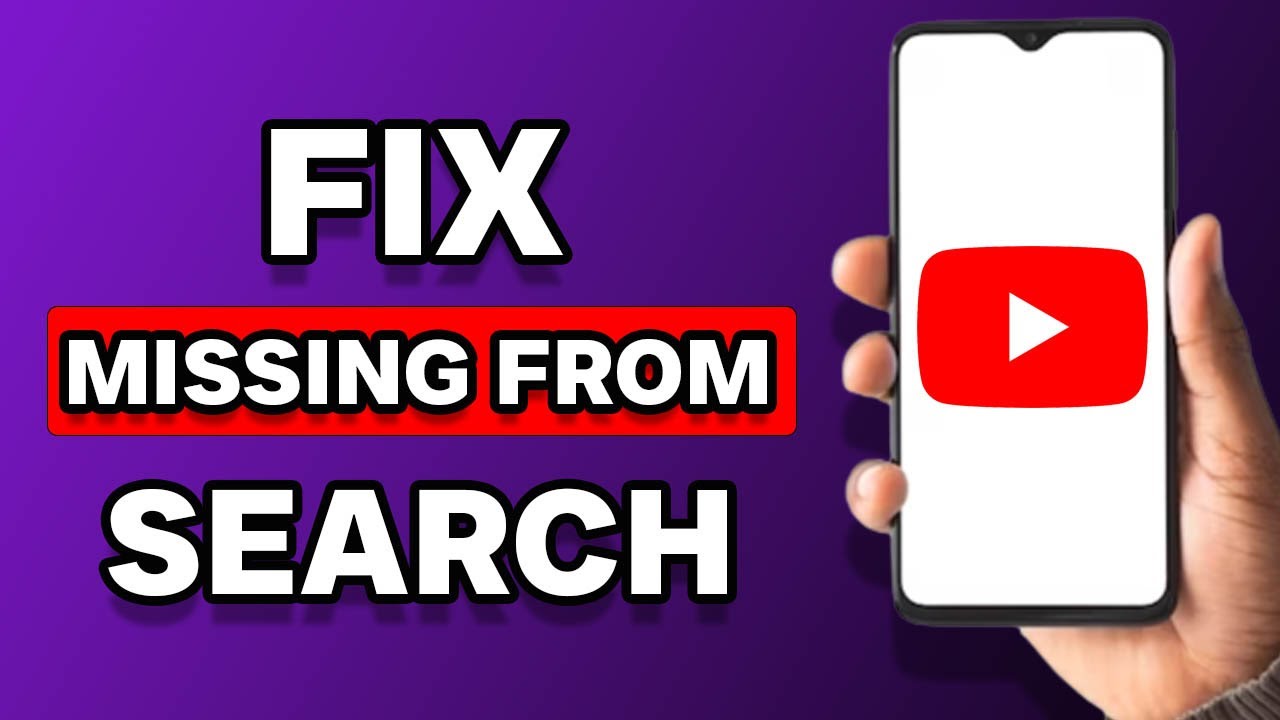How To Fix YouTube Channel Not Showing On The Search List