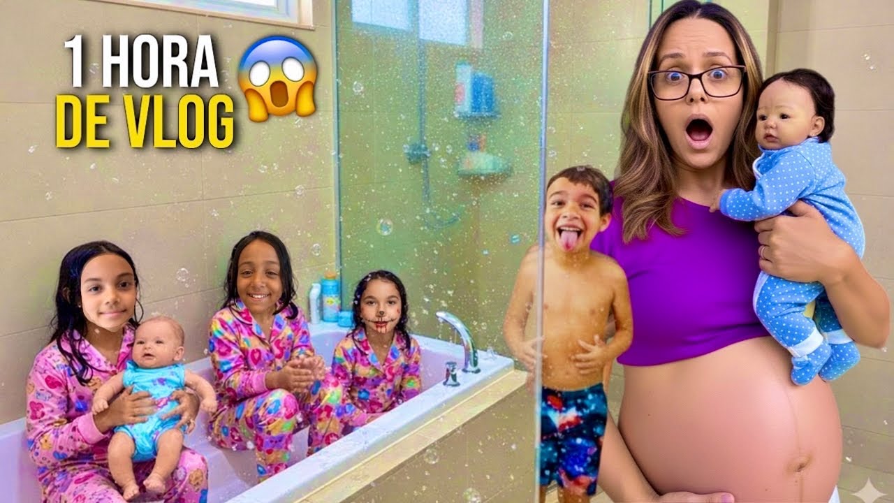 MÃE de 4 por um dia: ROTINA de FÉRIAS com as SOBRINHA