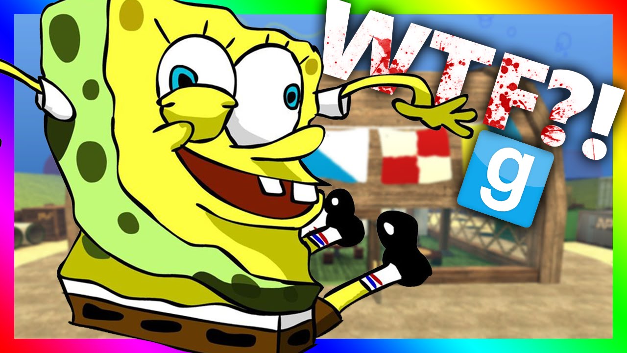 WTF HAPPENED TO SPONGEBOB?!?! Gmod Crazy Spongebob Mod
