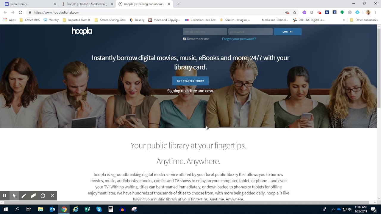 Hoopla Login Video (Sabre Library)