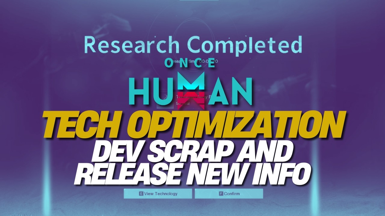 Once Human's Biggest Update Yet &ndash; Tech System Changes Breakdown