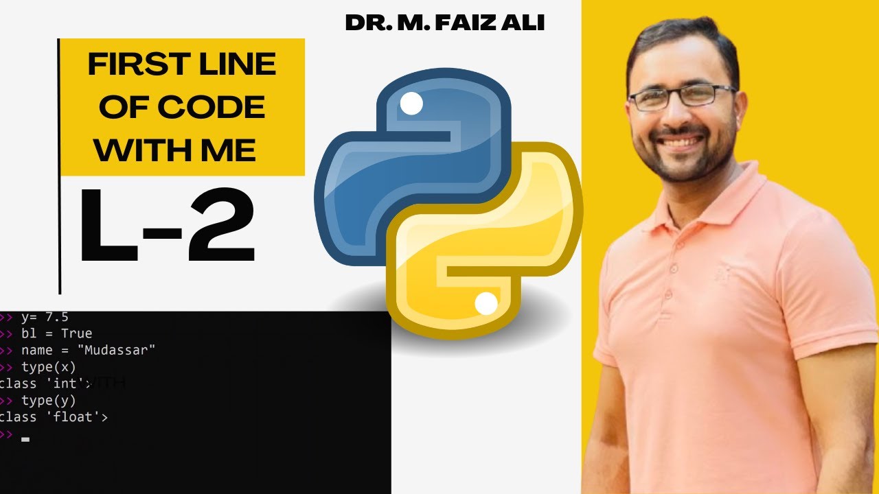 First line of code using python | (urdu/hindi)