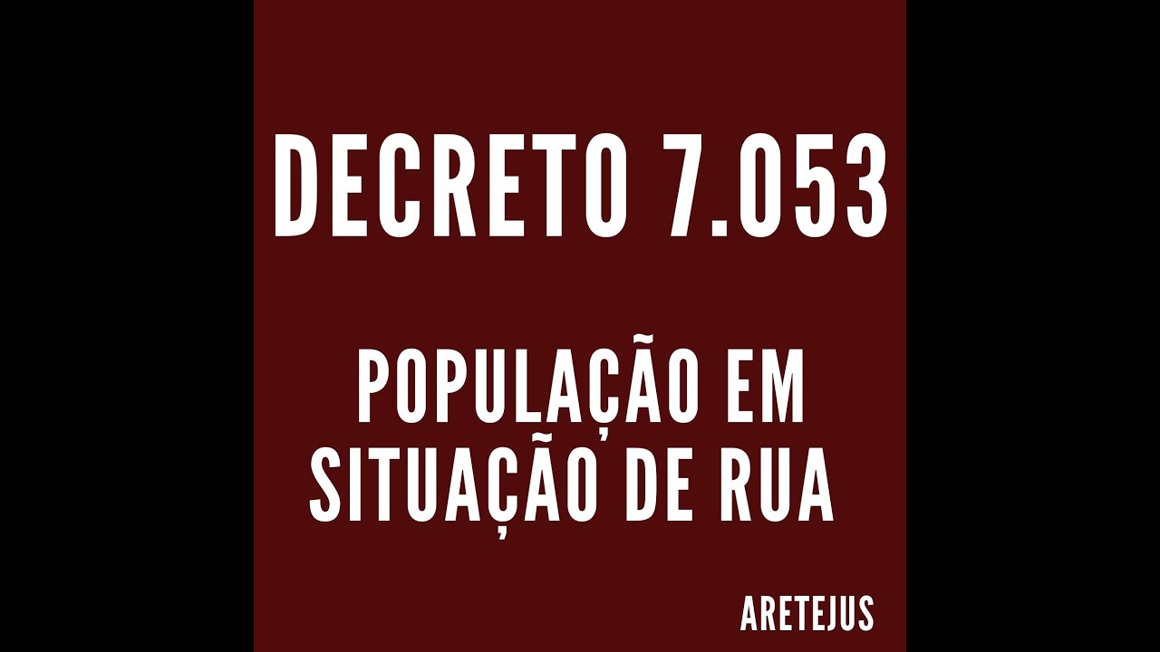 Decreto 7.053 População em Situação de Rua em Audiobook