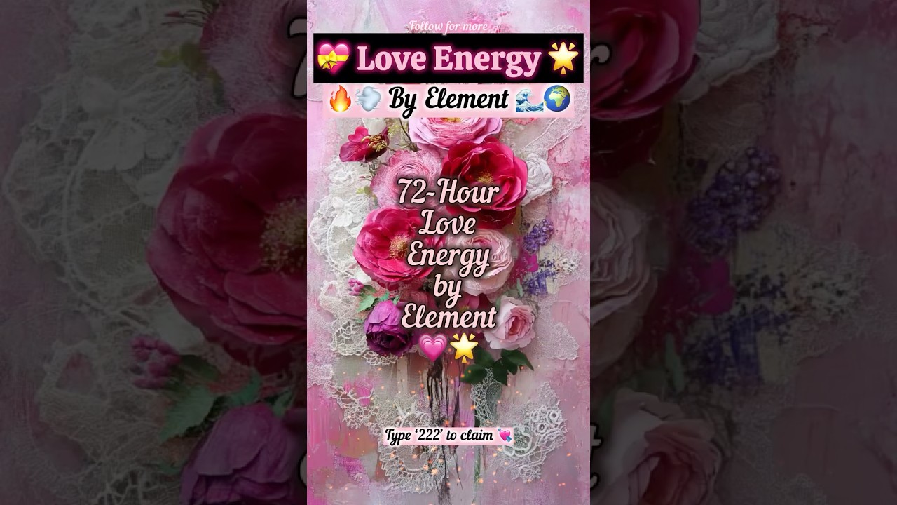 💗 72-HOUR LOVE ENERGY BY ELEMENT 🔥🌬️🌱🌊