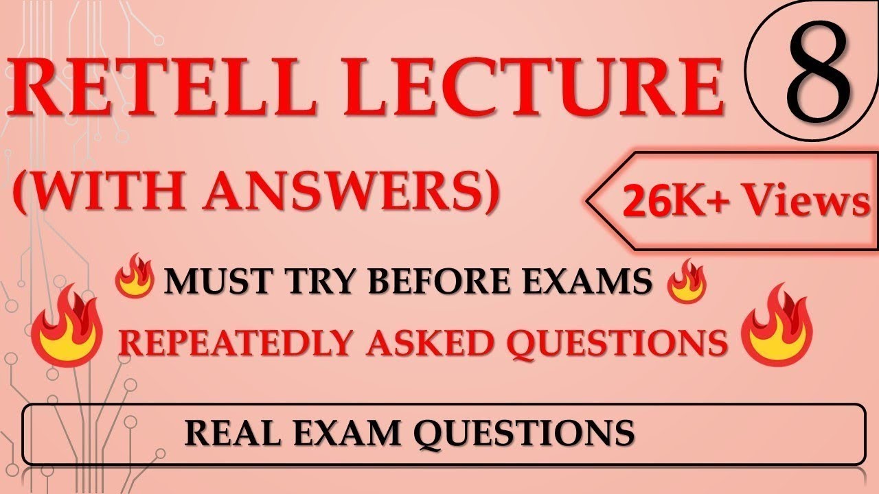 PTE Speaking - Retell Lecture with answers - REAL EXAM QUESTIONS