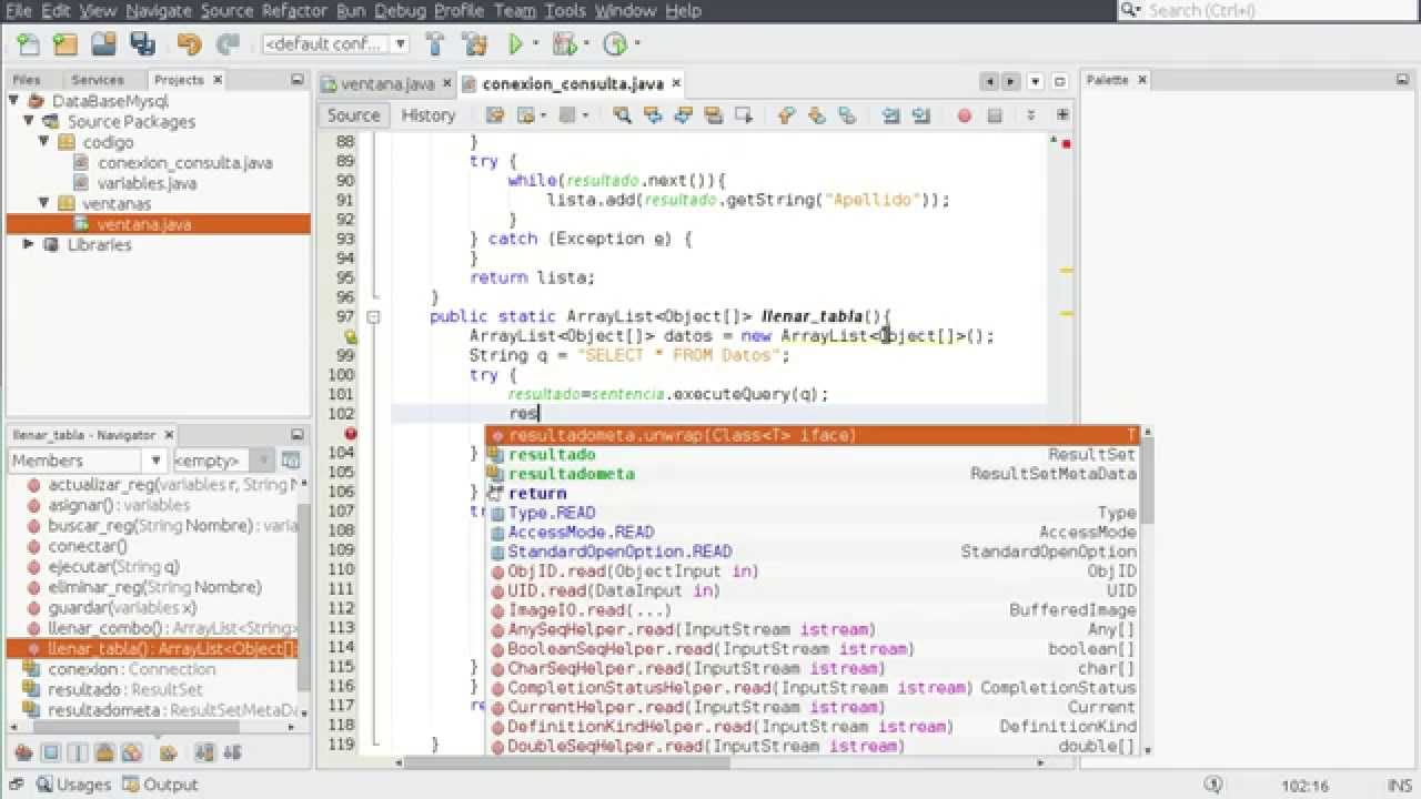 Llenar (y Buscar en) jTable con Base de Datos Mysql y Java