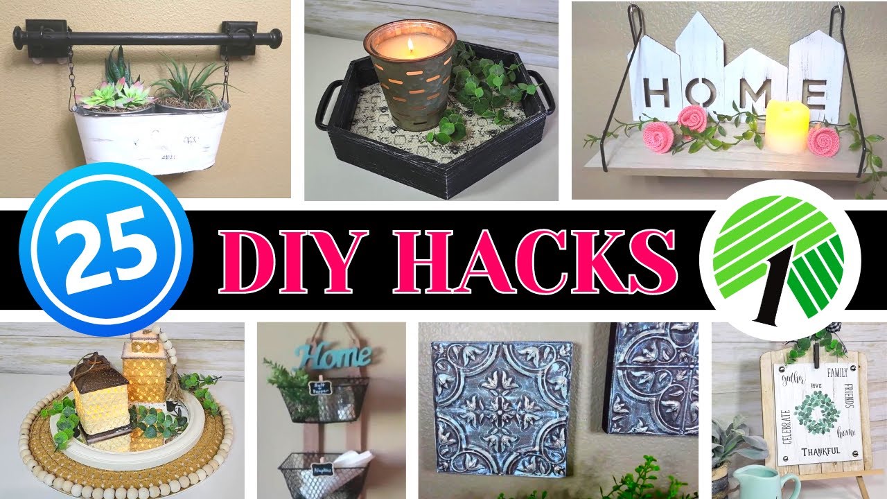25 *GENIUS* Dollar Store HACKS -  HIGH-END Dollar Tree $1 DIYS
