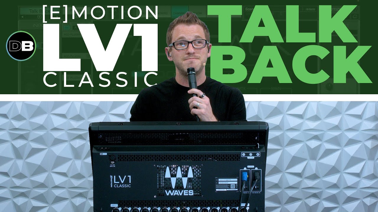 Использование микрофона обратной связи на Waves eMotion LV1 Classic