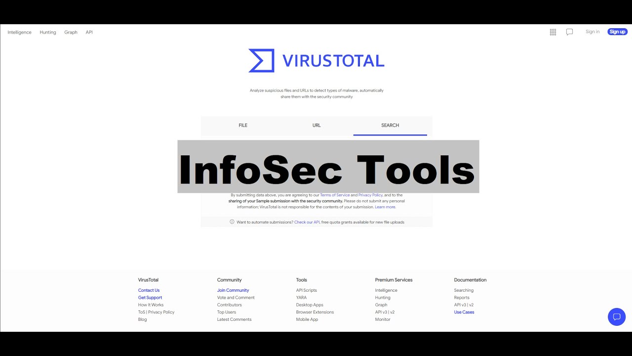 InfoSec Tools - VirusTotal