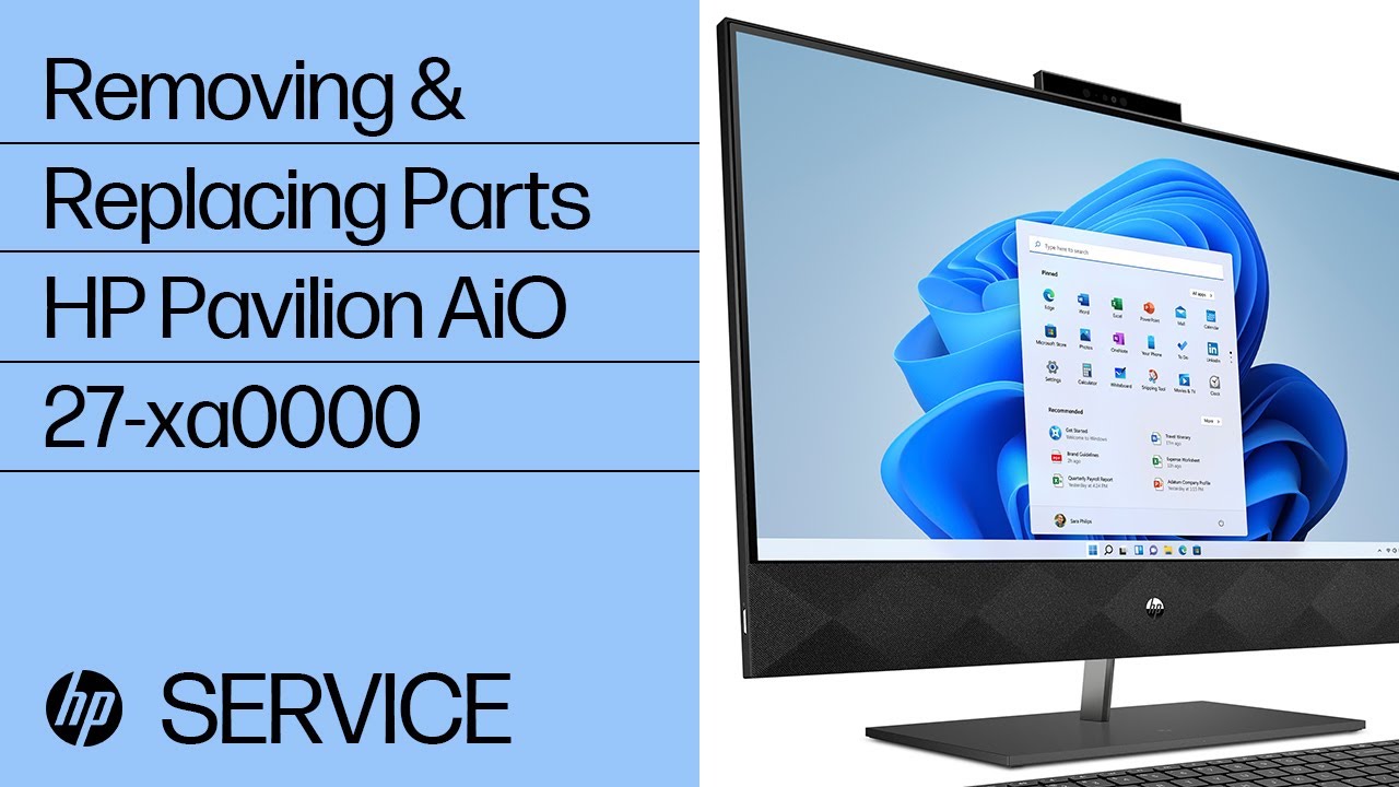 Removing & replacing parts for HP Pavilion AiO 27-xa0000 | HP Computer Service