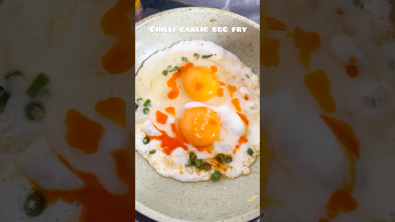 Chilli garlic egg fry #foryou #bdkitchen #cooking #youtubeshorts #easyrecipe #morning #breakfast