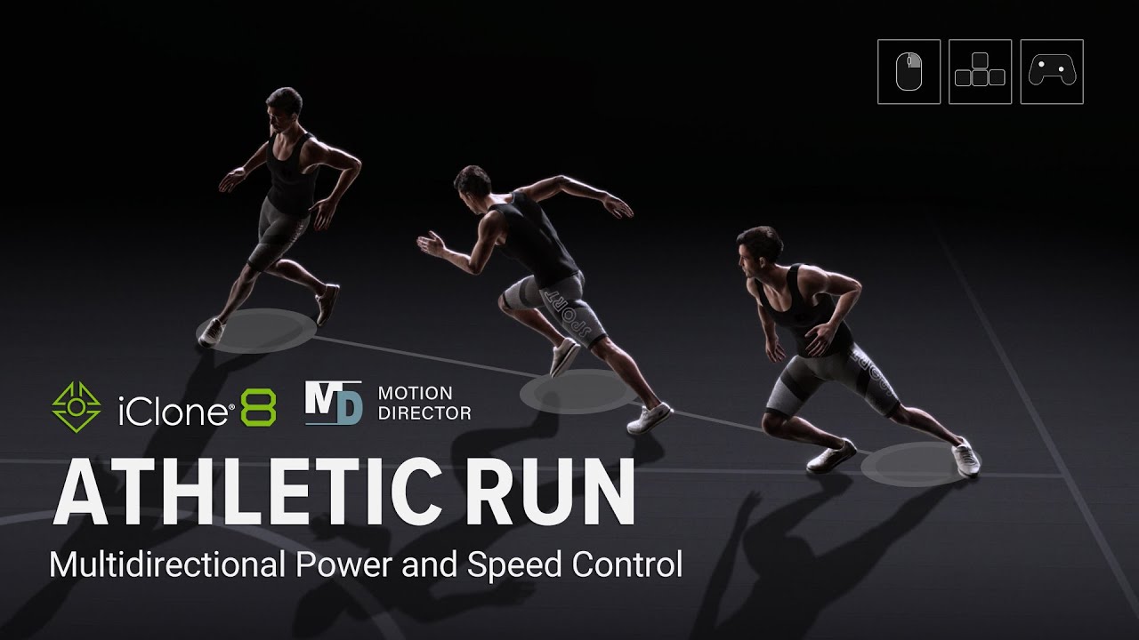 Motion Director Athletic Run Pack - Multidirectional Power and Speed Control | iClone 8