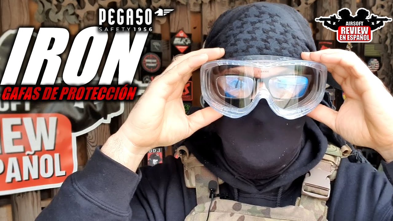 ¿ Como uso gafas jugando a Airsoft 🤓 ?  IRON de Pegaso Safety 🥽 | Airsoft Review en Español