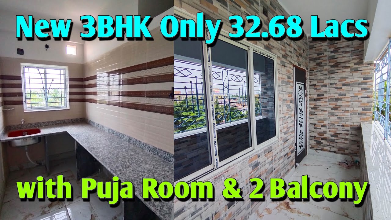SOLD | New 3BHK Only Rs 32.68 Lacs with Puja Room 2 Balcony & 2 Toilet