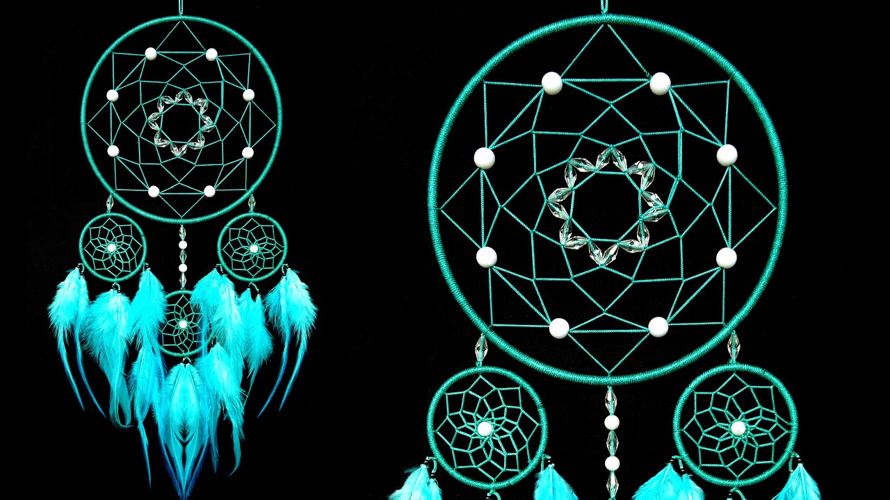 WOW !!! Very Easy Macrame Art Dreamcatcher || How to Make Wall Hanging || Nylon Thread Dream Catcher