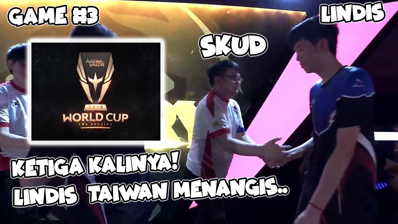 Piala Dunia AOV - Ketiga KALINYA! Lindis Taiwan Jadi TEMPE GORENG diJotos SKUD KOREA! Game #3