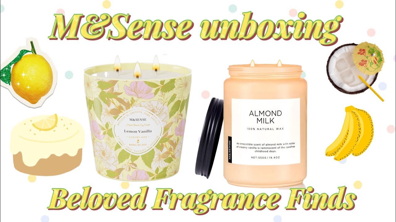 Распаковка свечей M&SENSE 🕯️🍋🥛 | Лимон, ваниль и миндальное молоко | Находки с Amazon
