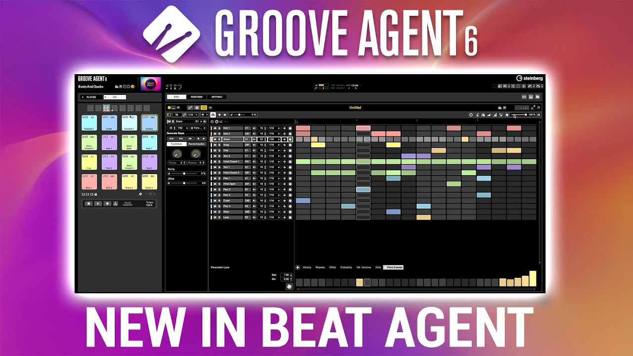 Pattern Editor and Color Punch | new in Groove Agent 6