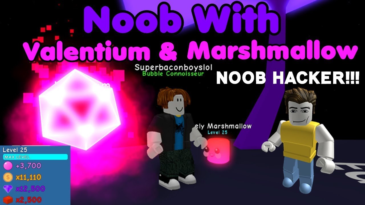 Noob Disguise With Valentium! They Called Noob Hacker?! RIP My Pets - Bubble Gum Simulator Roblox