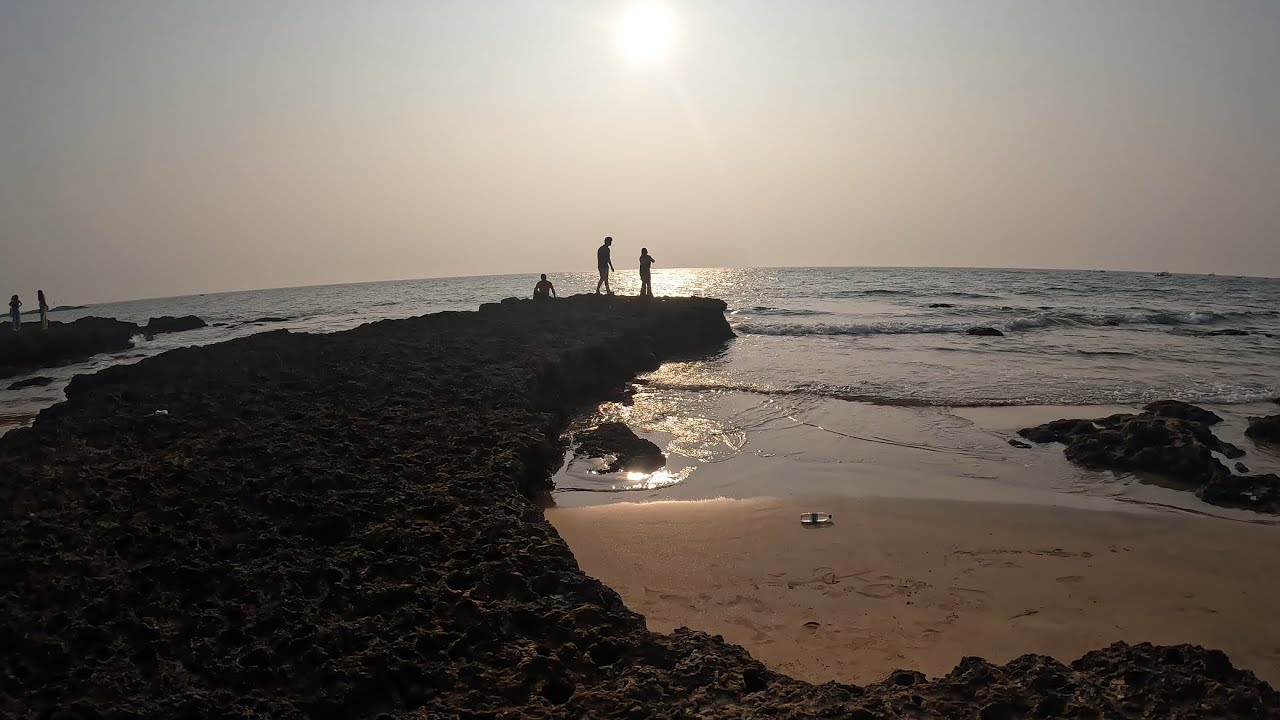 EP.7-Anjuna Beach North Goa Evening Drone shot |Beautiful Anjuna Sunset #anjunabeachgoa #anjunabeach