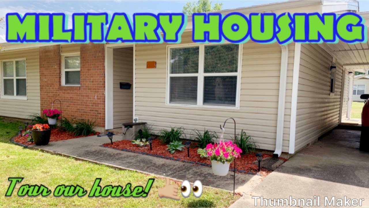 MILITARY BASE HOUSING TOUR | carah + caleb