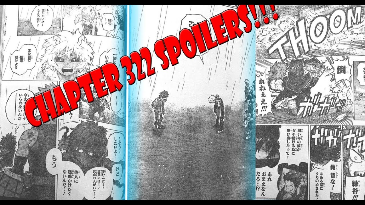MHA CHAPTER 322 LEAKS - GREAT EXPLOSION MURDER GOD BAKUGO FINALLY APOLOGIZES?! #322SPOILERS