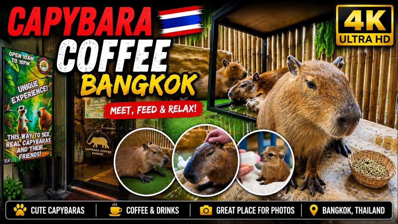 Capybara Coffee Bangkok  2025    4K