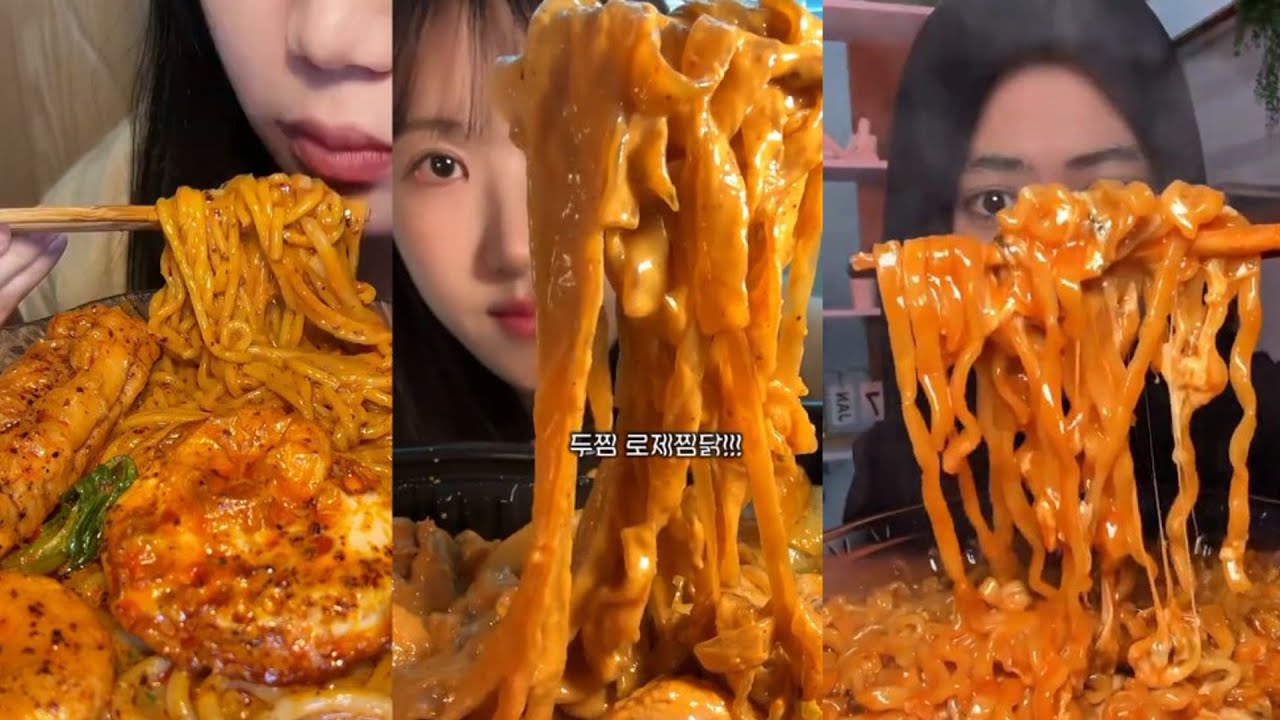 NEW FEBRUARY TikTok Mukbang Compilation 😋😋 | Taco Bell , Cane's , Pizza Hut , Zaxby’s & More!