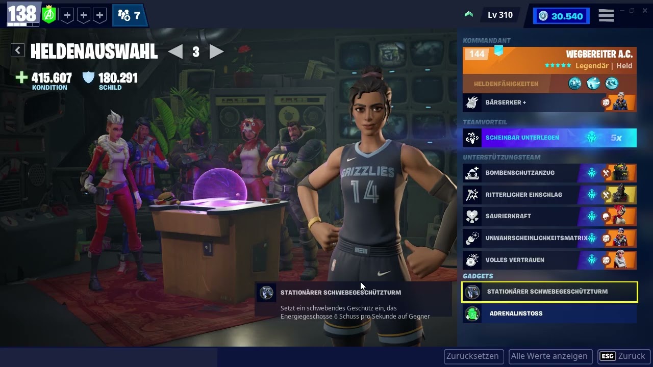 Fortnite  - RDW - Meine Aufstellung und Waffen als Entdecker