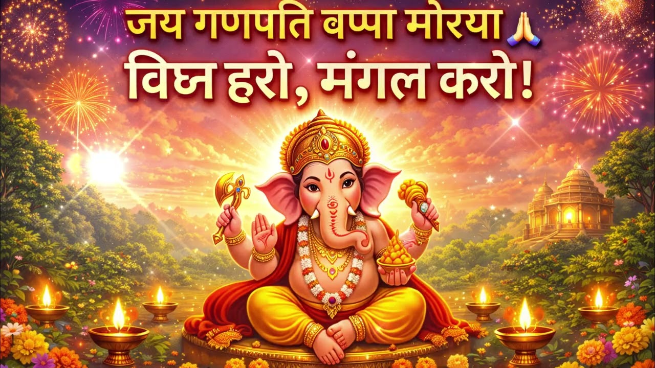 जय गणपति बप्पा मोरया 🙏 विघ्न हरो, मंगल करो!