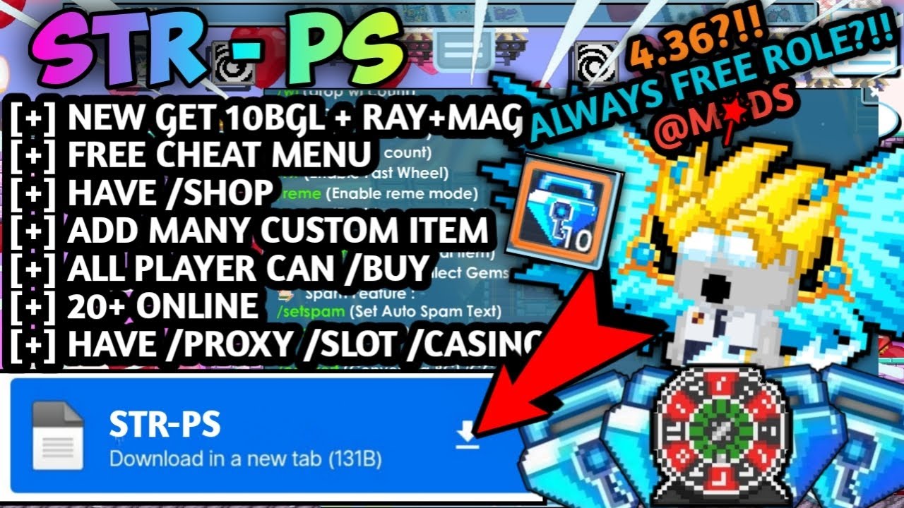 AFK = BGL?!! FREE BGL🤑 | GROWTOPIA PRIVATE SERVER TERBARU 2023 | BEST GTPS TERBARU 2023 | V 4.36