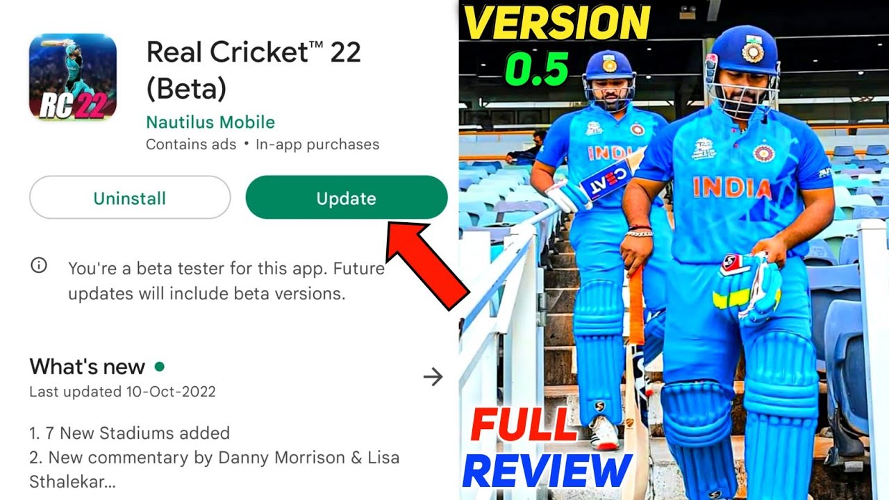 Real Cricket 22 New Mega Update | Full Review | Rc22 New Update Launch | New Features