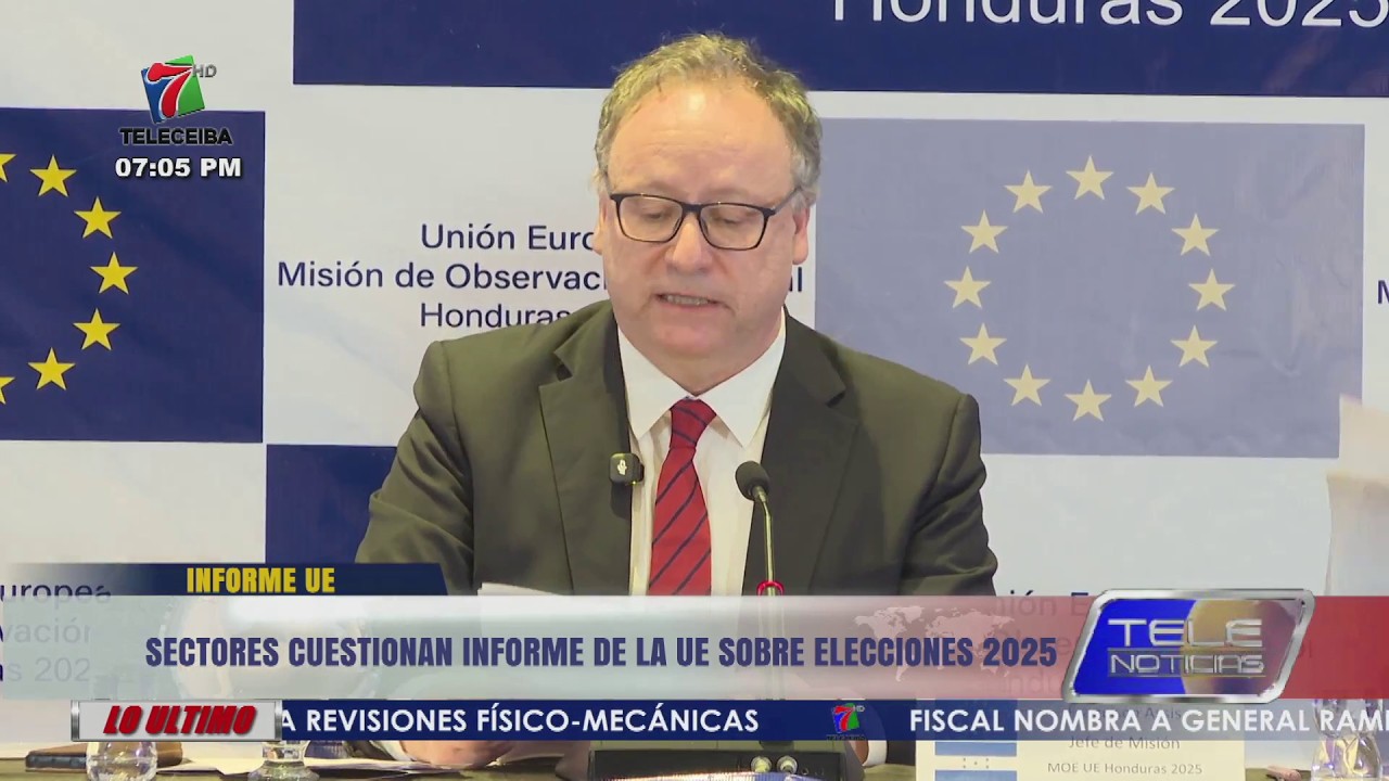 Sectores cuestionan informe de la Unión Europea sobre elecciones 2025